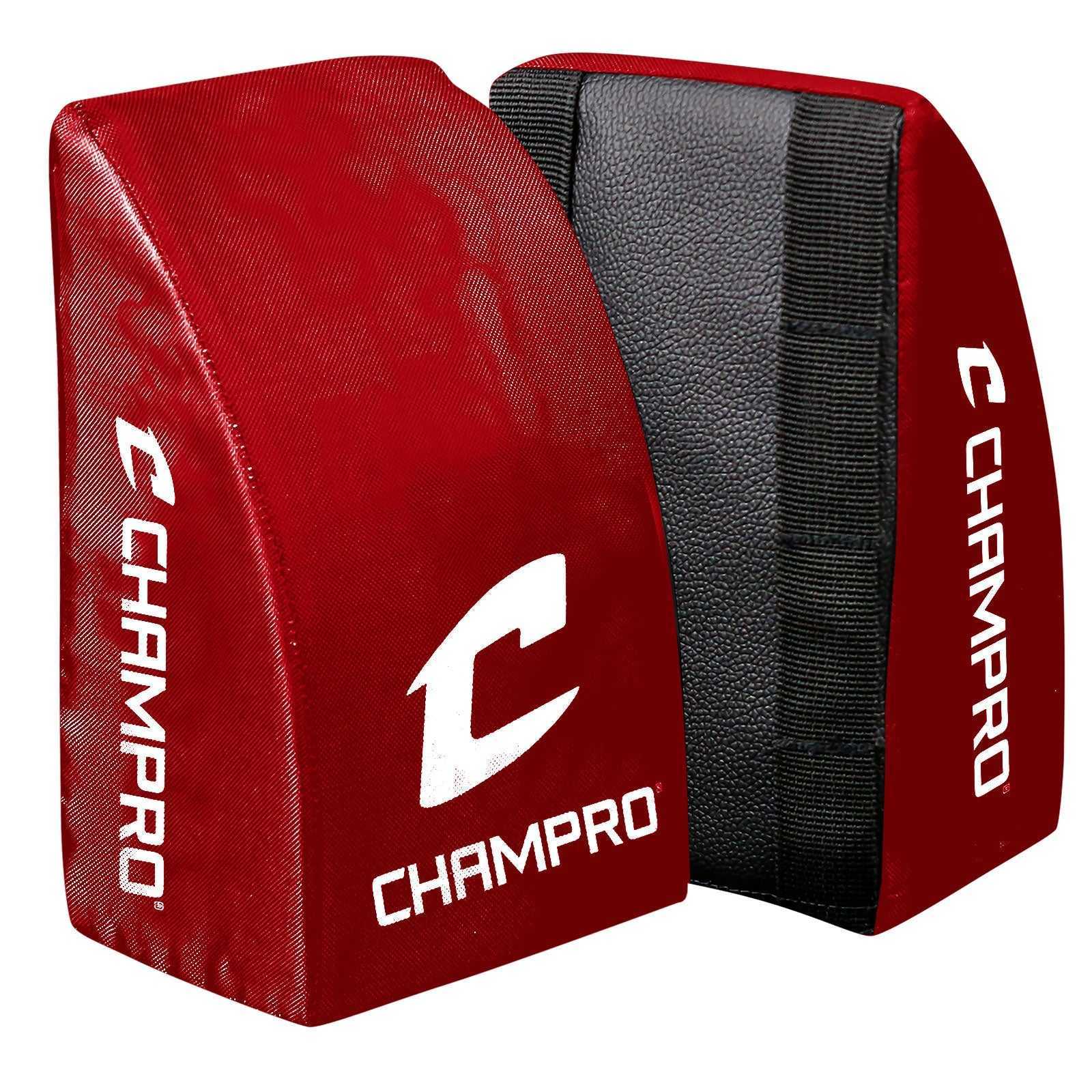 Champro CG28SC Catcher's Knee Support Youth Scarlet Pair - Scarlet - HIT a Double