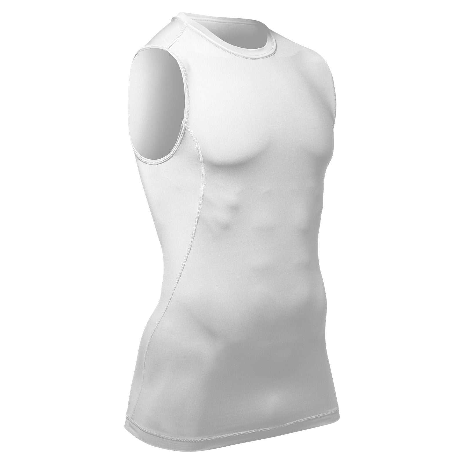 Champro CJ1 Compression Sleeveless Shirt - White - HIT a Double