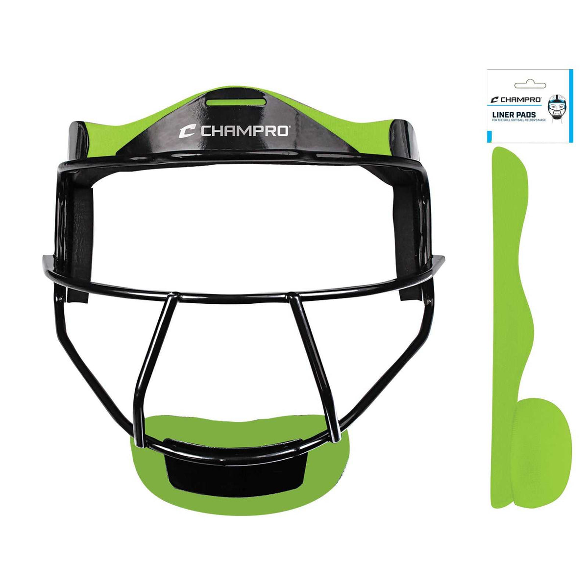 Champro CM01LP The Grill Softball Fielder&#39;s Liner Pad - Lime Green - HIT a Double