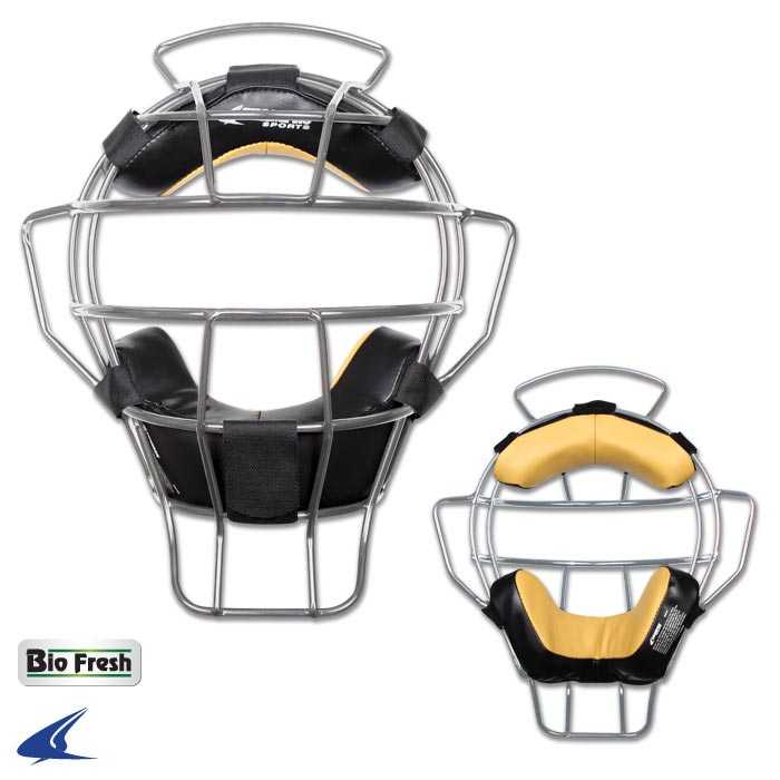 Champro CM71 Umpire Mask - Lightweight - 23 oz - Silver - HIT a Double