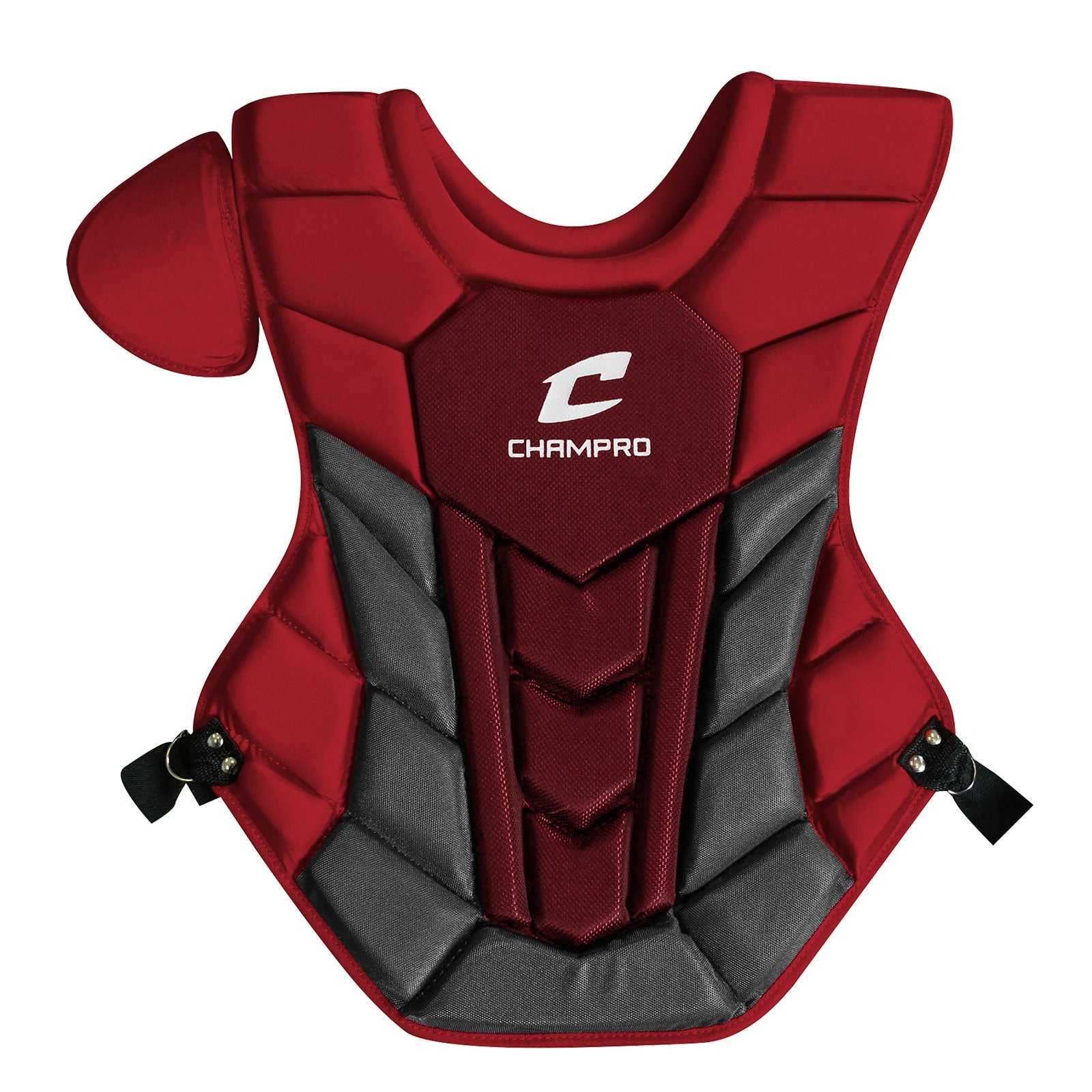 Champro CPN11 Optimus Pro Plus Chest Protector 16.5" - Scarlet - HIT a Double