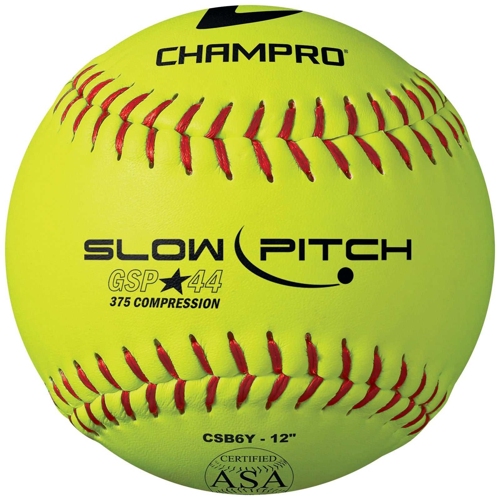 Champro CSB6Y ASA 12 Slow PitchDurahide Cover .44 Cor - HIT a Double