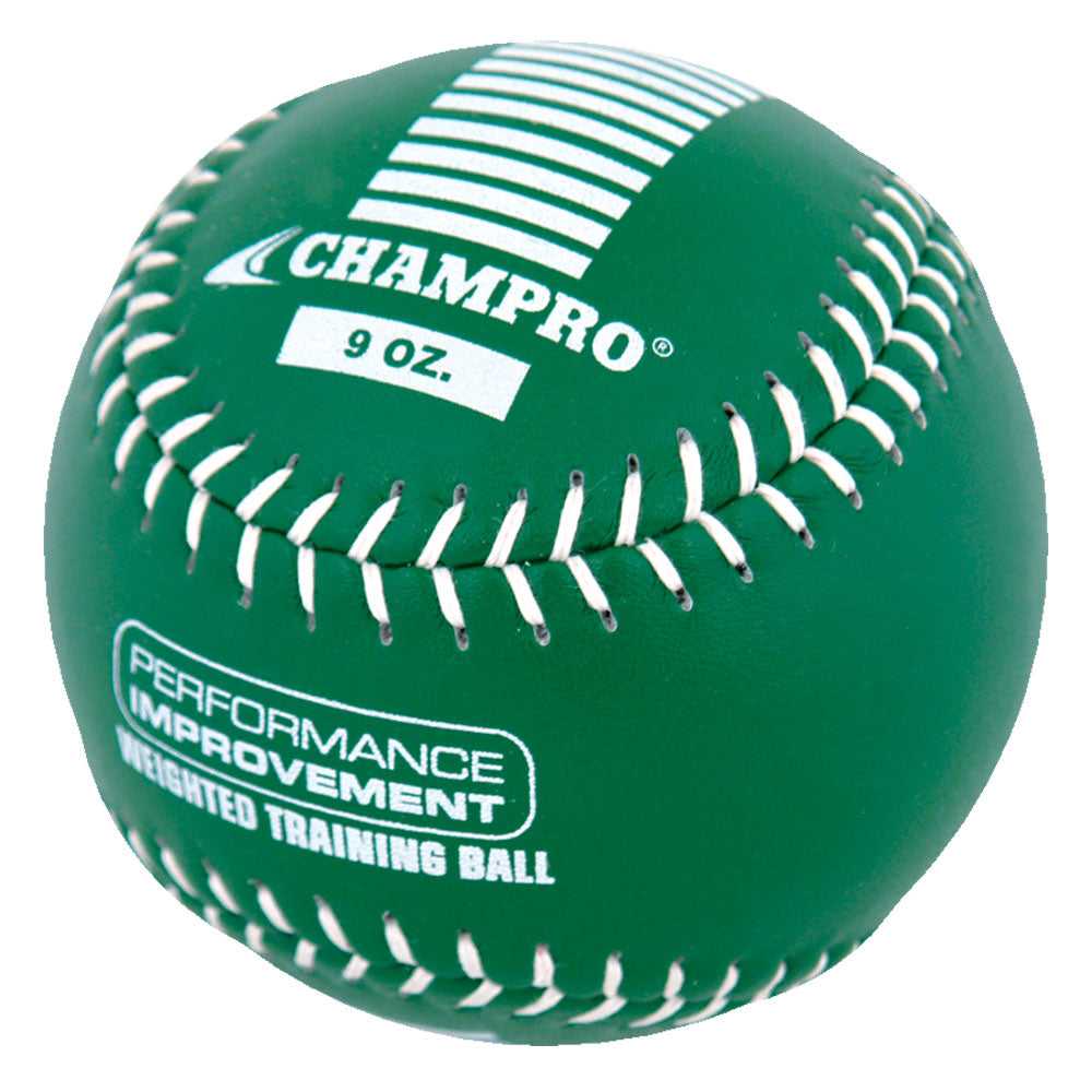 Champro CSB709-CSB712 Weighted Training Softballs 9 oz - Kelly Green - HIT a Double