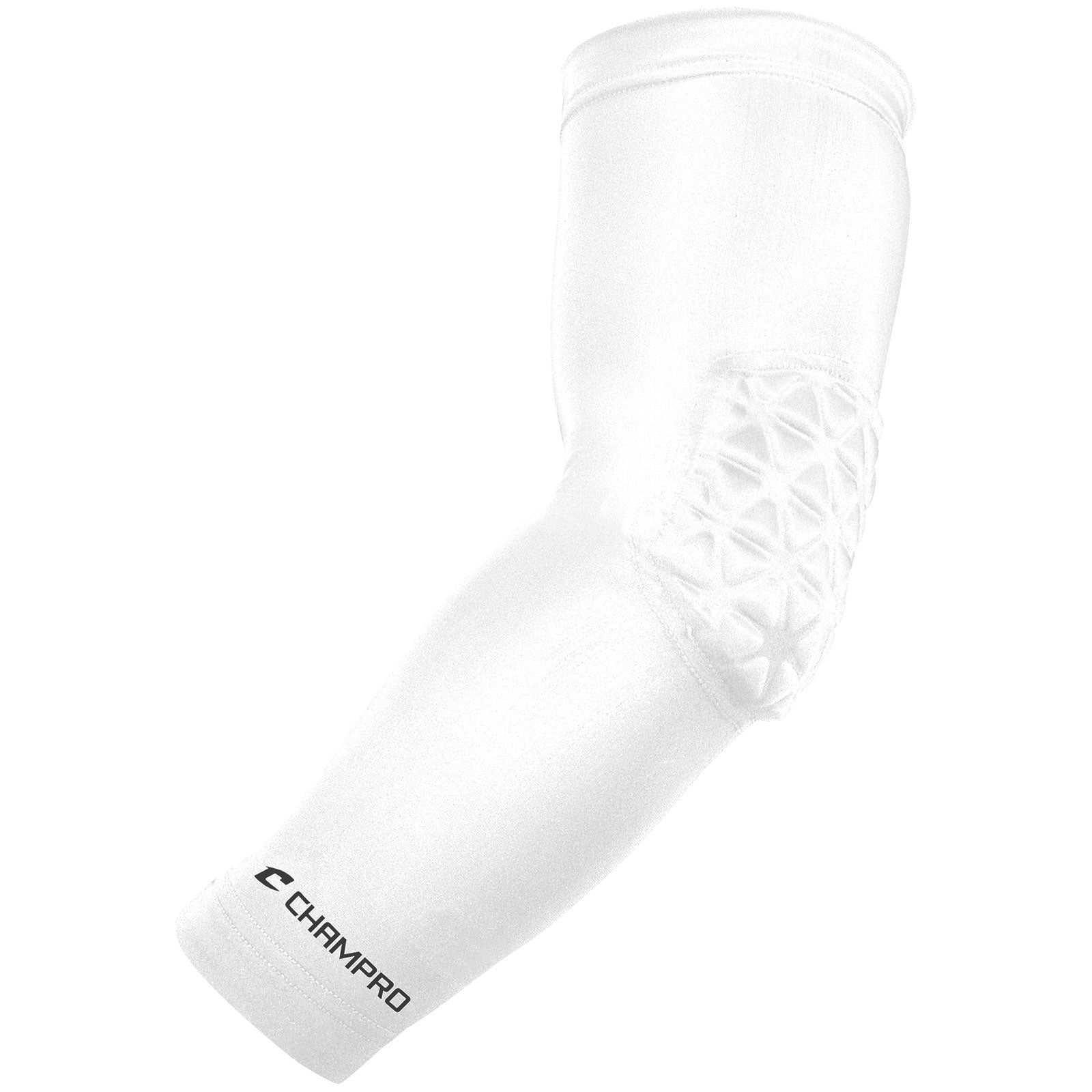Champro FCAP Arm Sleeve with Elbow Padding - White - HIT a Double