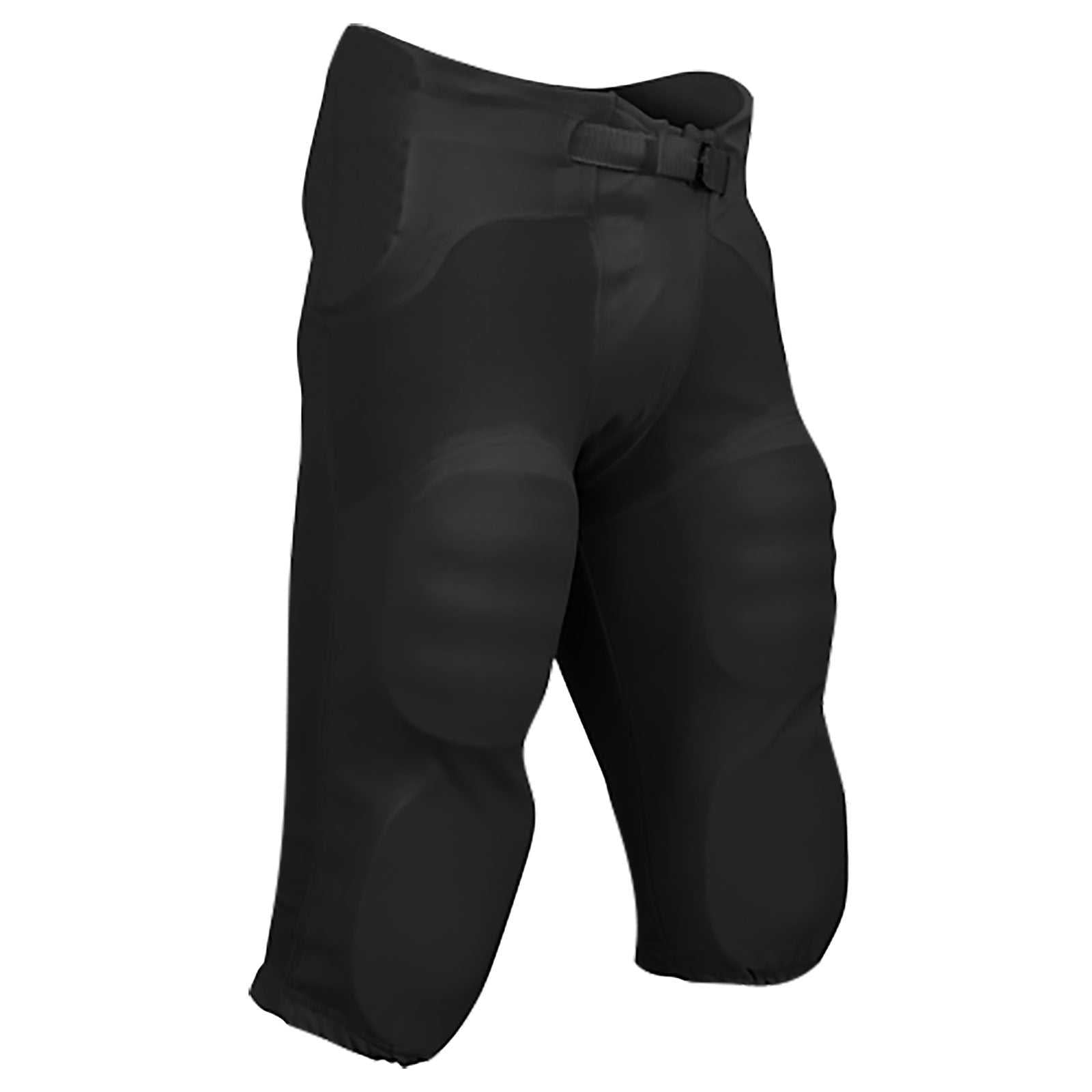Champro FPU13 Safety Integrated Football Practice Pant with Built-In Pads - Black - HIT a Double