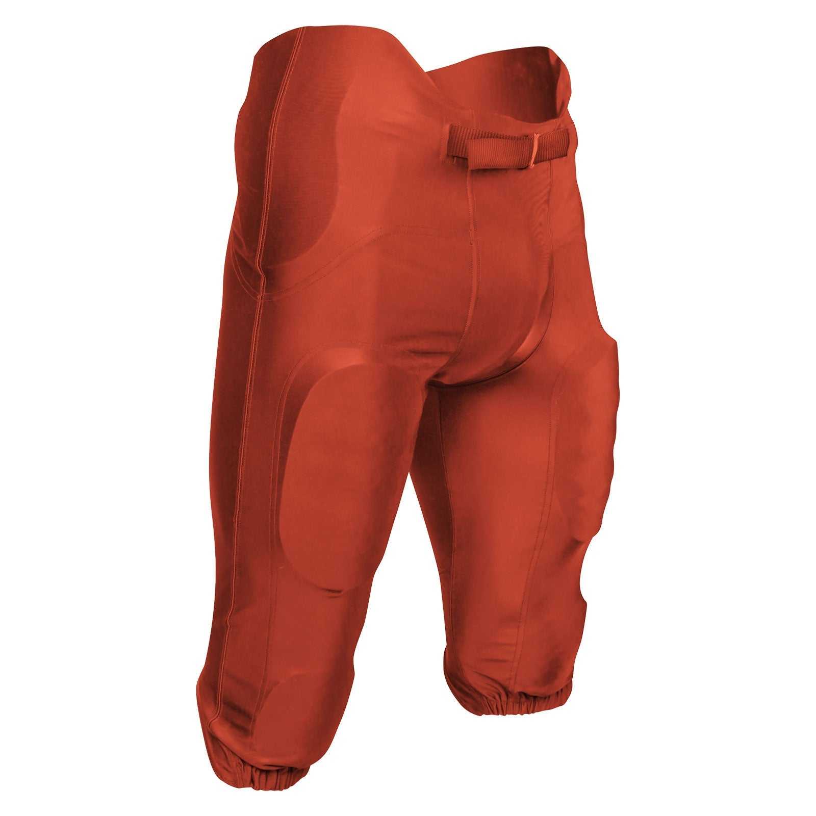 Champro FPU19 Terminator 2 Integrated Football Pant with Built-In Pads - Orange - HIT a Double
