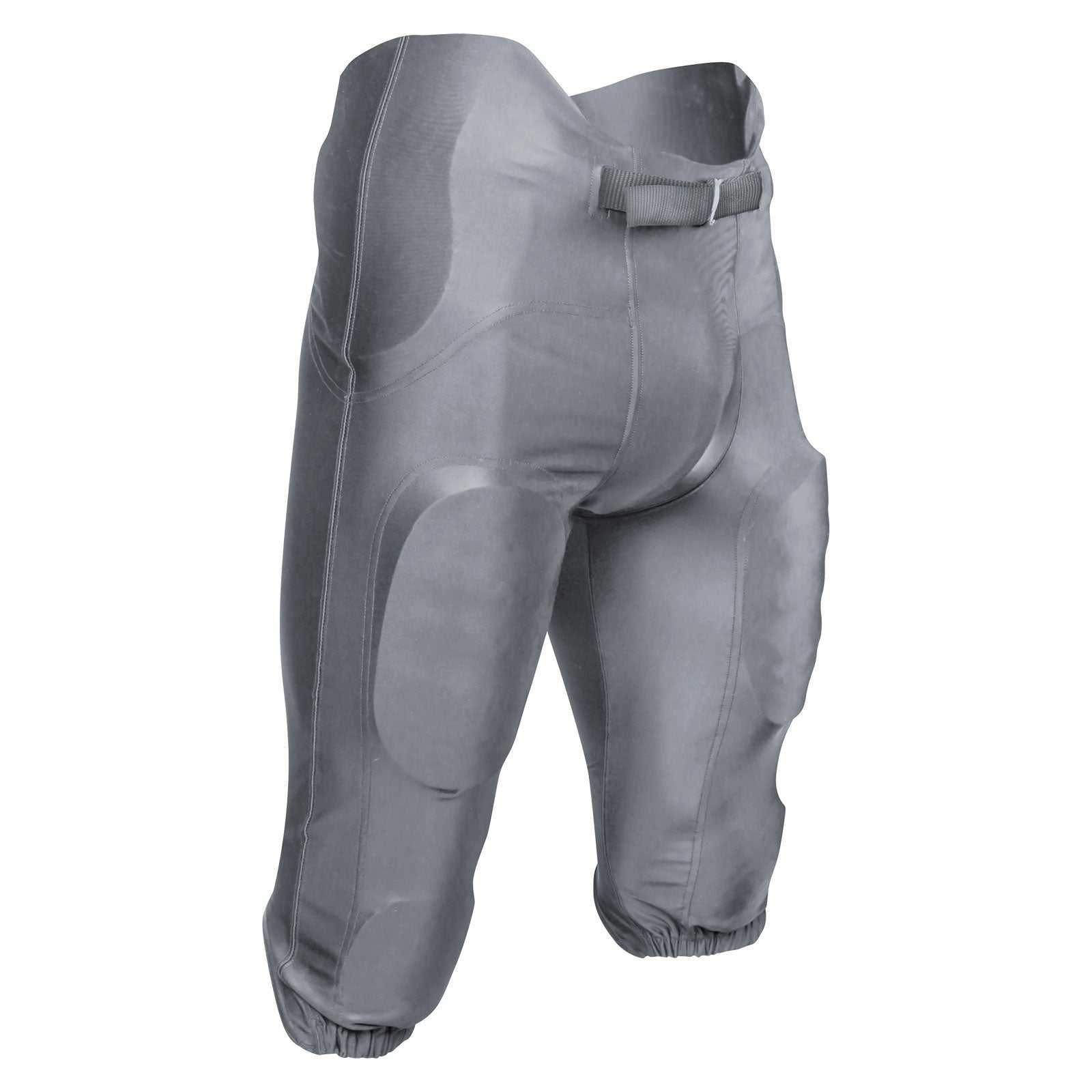 Champro FPU19 Terminator 2 Integrated Football Pant with Built-In Pads - Silver - HIT a Double