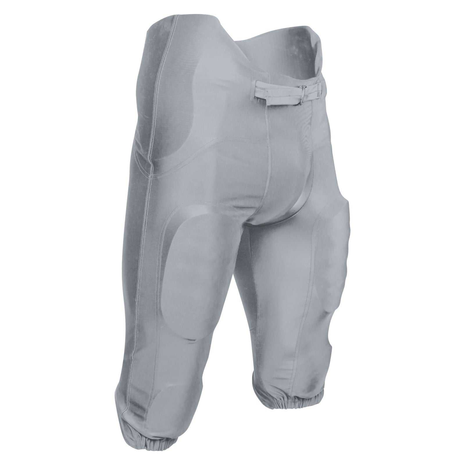 Champro FPU21 Bootleg 2 Integrated Football Pant with Built-In Pads - Silver - HIT a Double