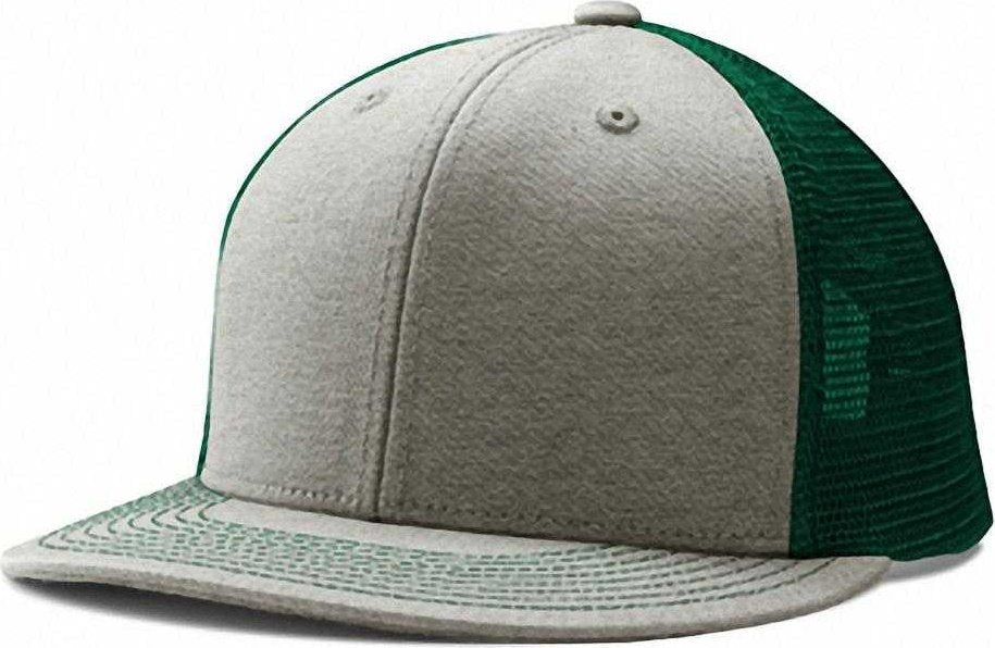 Champro HC5 Performance Trucker Snapback - Heather Forest Green Heather - HIT A Double