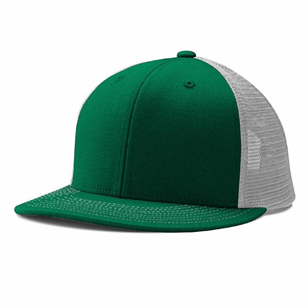 Champro HC5 Performance Trucker Snapback - Forest Green White Forest Green - HIT a Double