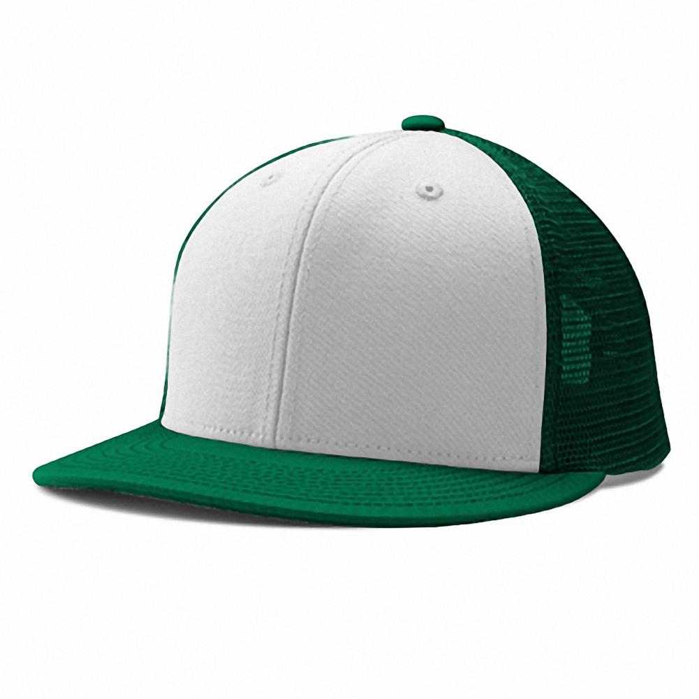Champro HC5 Performance Trucker Snapback - White Forest Green Forest Green - HIT a Double