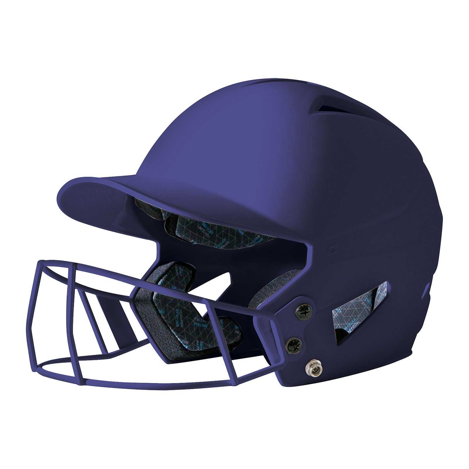 Champro HXFPM HX Rise Matte Softball Helmet with Facemask - Navy - HIT a Double
