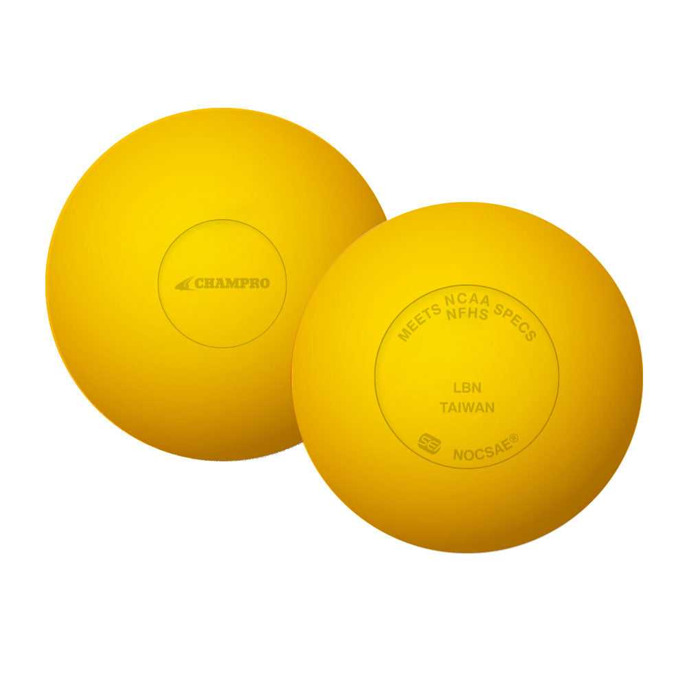 Champro LBN Nocsae Lacrosse Balls 12 Pk - Gold - HIT a Double