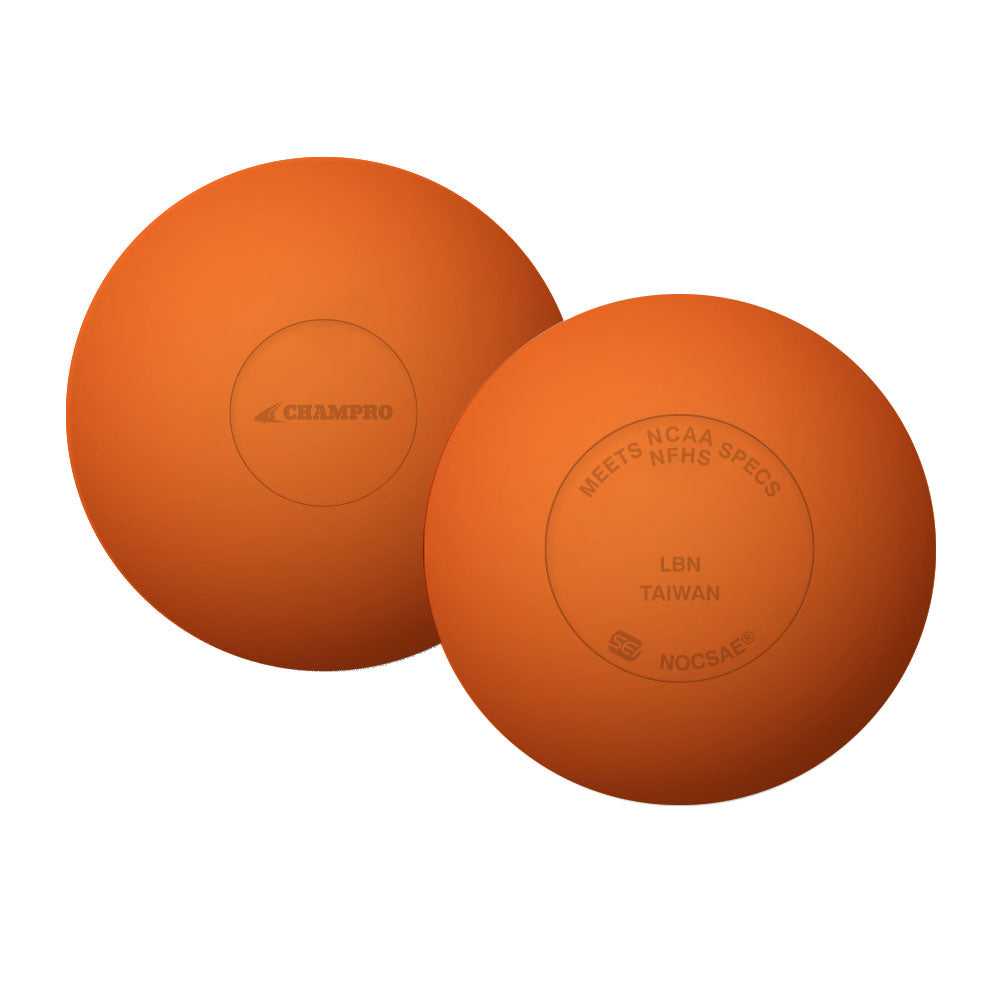 Champro LBN Nocsae Lacrosse Balls 12 Pk - Orange - HIT a Double