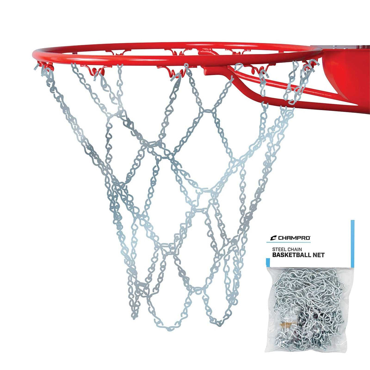 Champro NG01 Basketball Net Steel Chain - White - HIT a Double