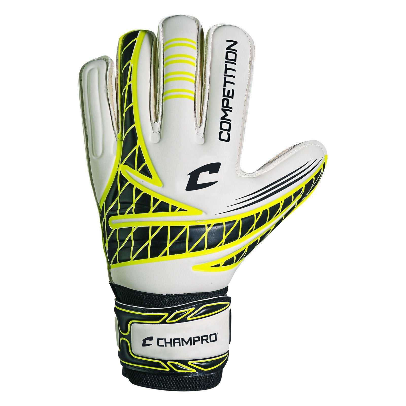 Champro SG5 Competition Goalie Glove - Optic Yellow - HIT a Double