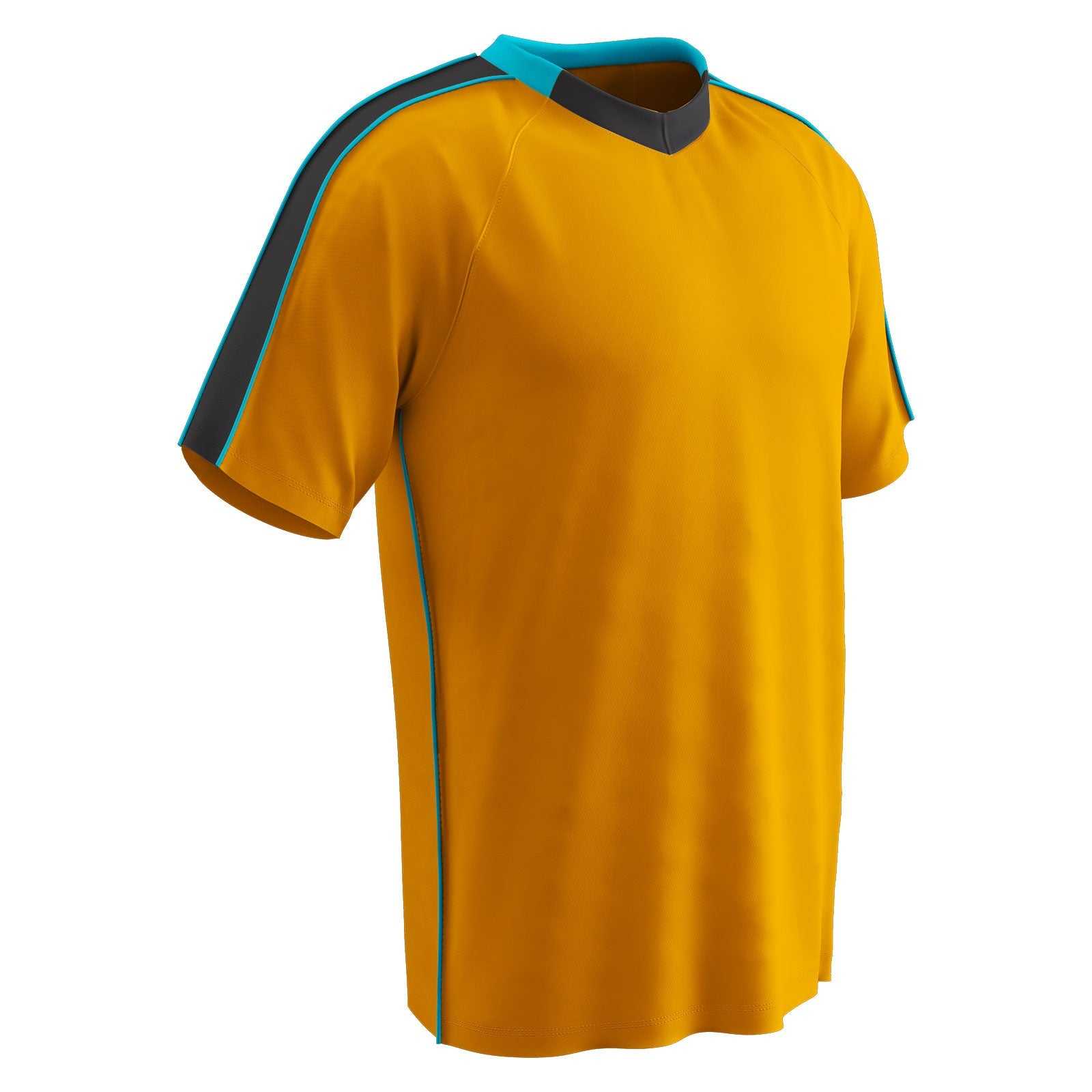Champro SJ20 Mark Soccer Jersey - Neon Orange Black Neon Blue - HIT a Double
