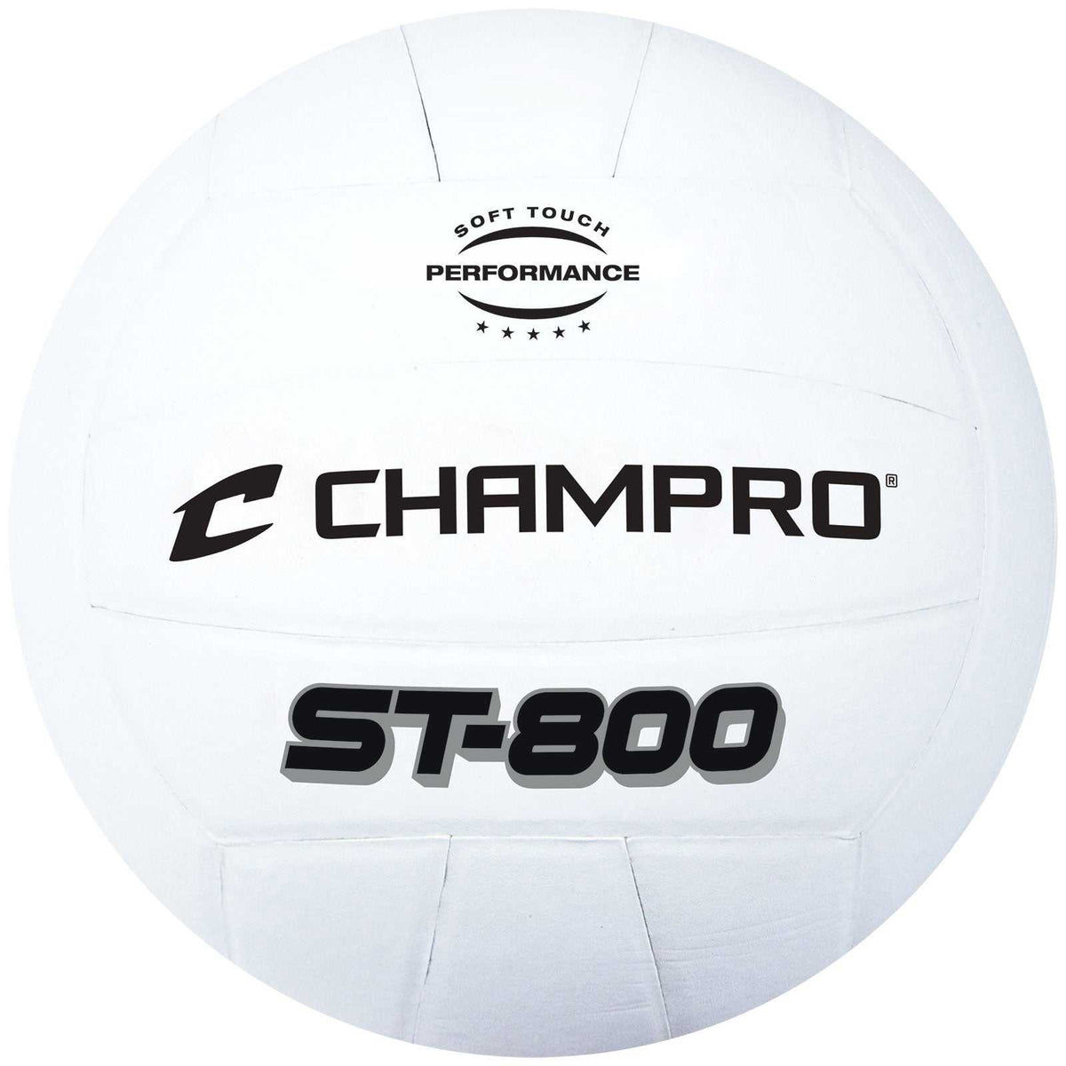 Champro VBST800 Soft Touch Pro Performance Volleyball - White - HIT A Double