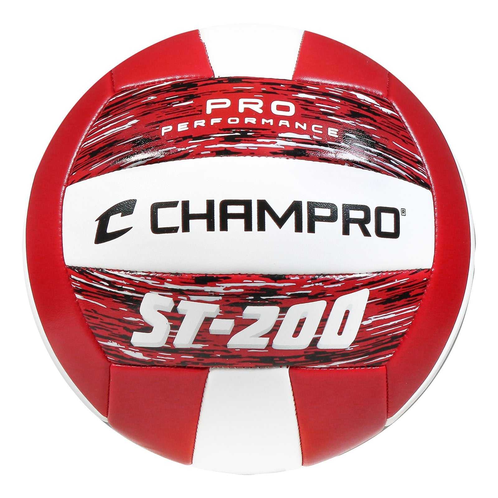 Champro VB-ST200 St200 Pro Perforamnce Volleyball - Camo Scarlet - HIT a Double