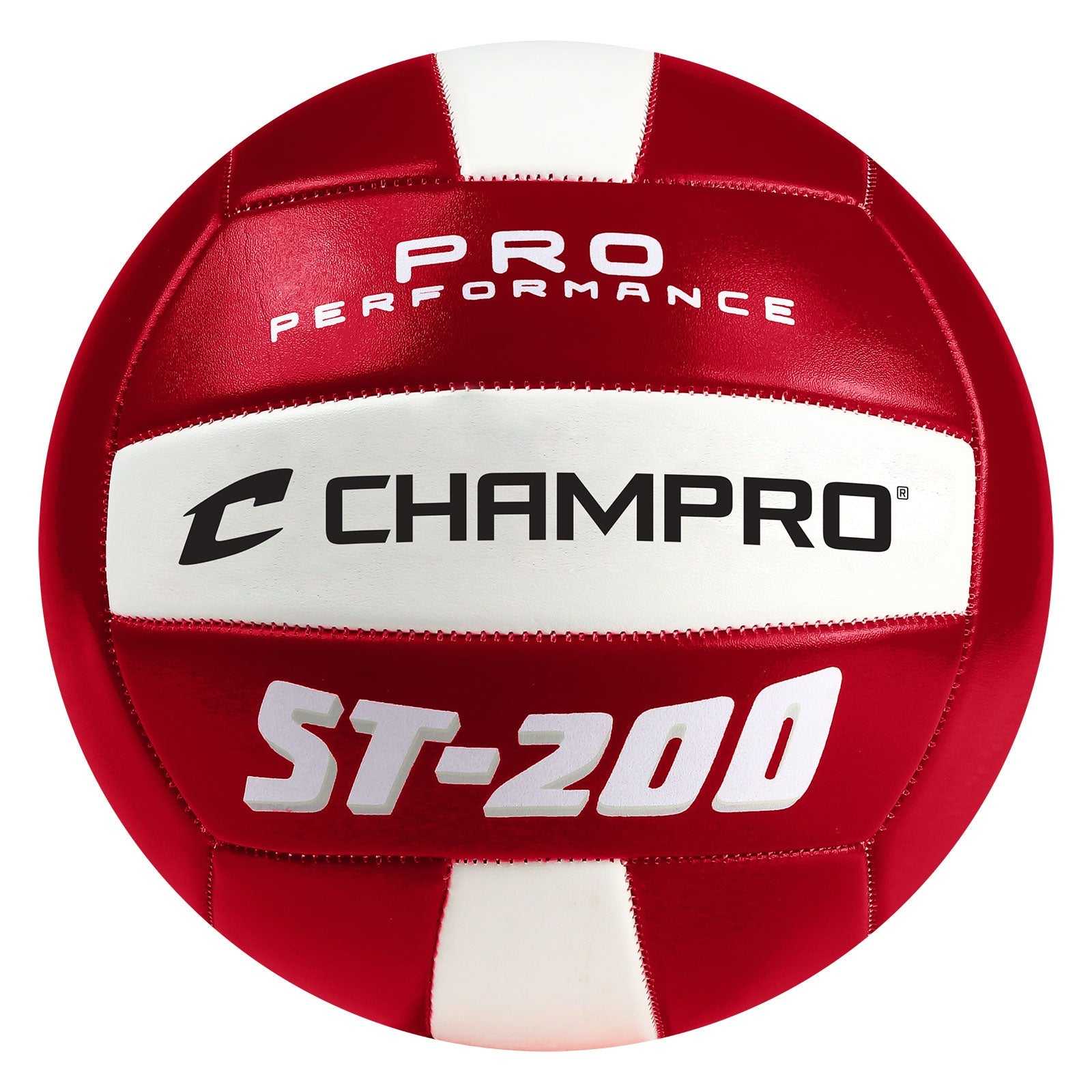 Champro VB-ST200 St200 Pro Perforamnce Volleyball - Scarlet - HIT a Double