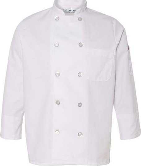 Chef Designs 0401 Women&#39;s Ten Button Chef Coat - White - HIT a Double - 1