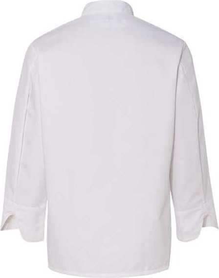 Chef Designs 0414 Eight Knot Button Chef Coat with Thermometer Pocket - White - HIT a Double - 3