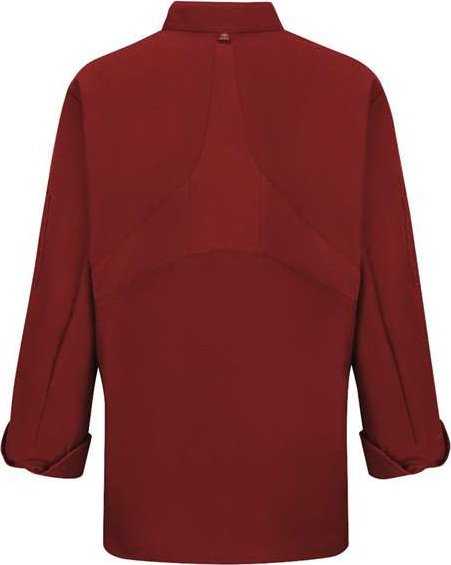 Chef Designs 041X Women&#39;s Mimix Chef Coat with OilBlok - Fireball Red - HIT a Double - 2