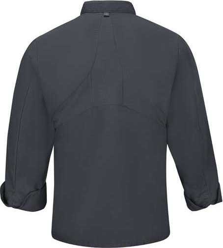 Chef Designs 042X Mimix Chef Coat with OilBlok - Charcoal - HIT a Double - 2