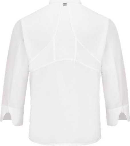 Chef Designs 044X Mimix Ten Knot Button Chef Coat with OilBlok - White - HIT a Double - 2