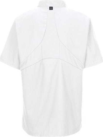 Chef Designs 046X Mimix Short Sleeve Chef Coat with OilBlok - White - HIT a Double - 2