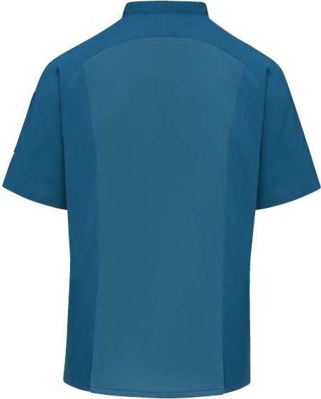 Chef Designs 052M Airflow Raglan Chef Coat - Teal/ Teal Mesh - HIT a Double - 2
