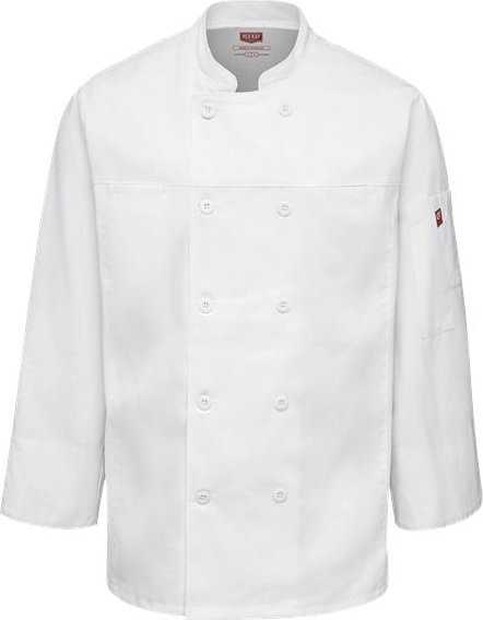Chef Designs 054M Deluxe Airflow Chef Coat - White - HIT a Double - 1