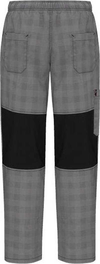 Chef Designs 0P2M Airflow Chef Pants with Back Panels - Gray/ Black Plaid - HIT a Double - 2