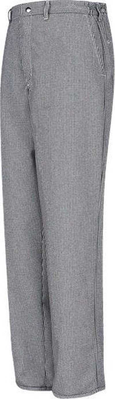 Chef Designs 2020EXT Cook Pants Extended Sizes - Black/ White Check - 28I - HIT a Double - 1