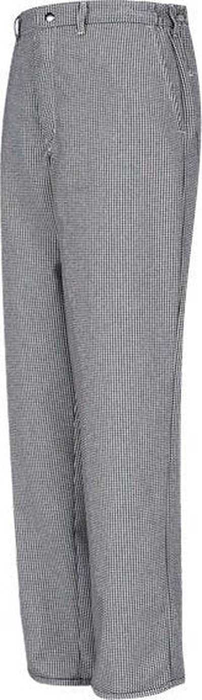 Chef Designs 2020EXT Cook Pants Extended Sizes - Black/ White Check - Unhemmed - HIT a Double - 1
