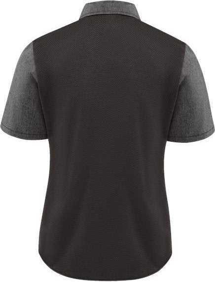Chef Designs 501W Women's Poplin Airflow Cook Shirt with OilBlok - Charcoal/ Black - HIT a Double - 1