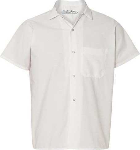 Chef Designs 5020 Poplin Cook Shirt with Gripper Closures - White - HIT a Double - 1