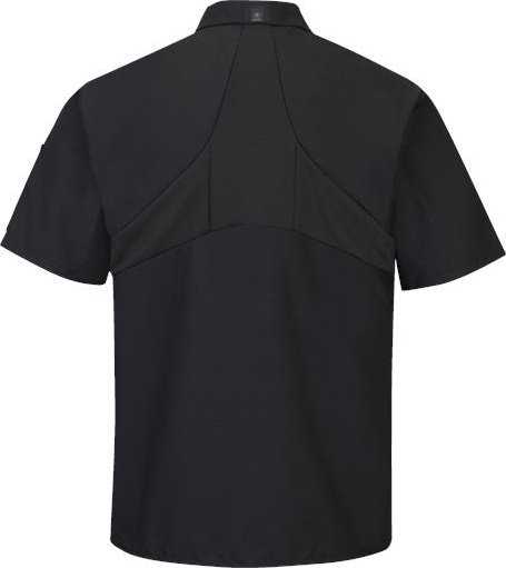 Chef Designs 502X Mimix Short Sleeve Cook Shirt with OilBlok - Black - HIT a Double - 2