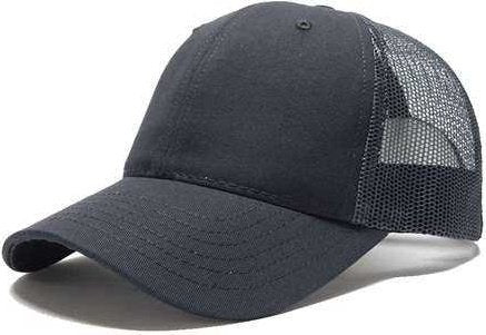 Classic Caps USA100 USA-Made Trucker Cap - Charcoal - HIT a Double