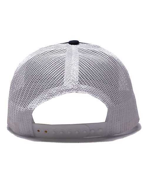 Classic Caps USA100 USA-Made Trucker Cap - Charcoal White - HIT a Double