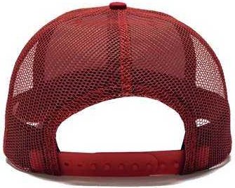 Classic Caps USA100 USA-Made Trucker Cap - Red - HIT a Double