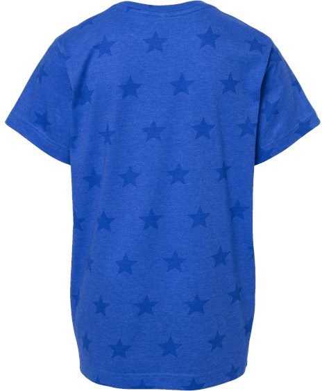 Code Five 2229 Youth Star Print Tee - Royal Star - HIT a Double - 2