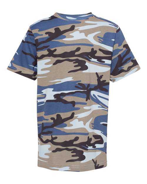 Code Five 2207 Youth Camouflage T-Shirt - Blue Woodland - HIT a Double