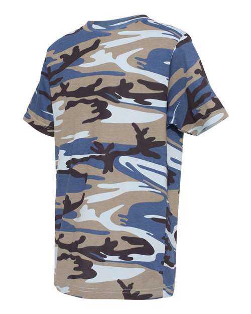 Code Five 2207 Youth Camouflage T-Shirt - Blue Woodland - HIT a Double