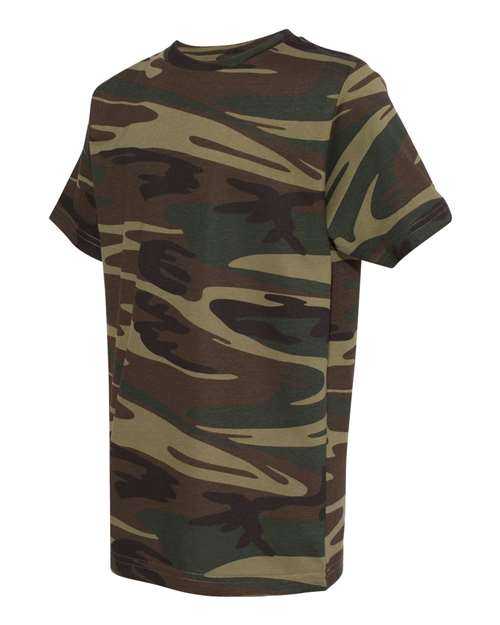 Code Five 2207 Youth Camouflage T-Shirt - Green Woodland - HIT a Double