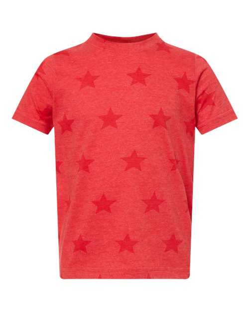 Code Five 3029 Toddler Star Print Tee - Red Star - HIT a Double