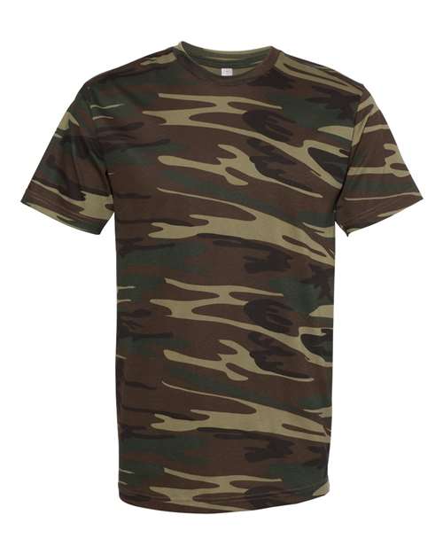 Code Five 3907 Adult Camo Tee - Green Woodland - HIT a Double
