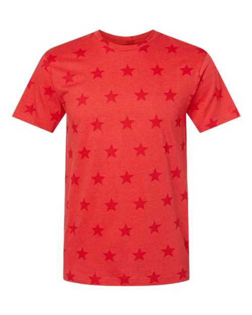 Code Five 3929 Star Print Tee - Red Star - HIT a Double