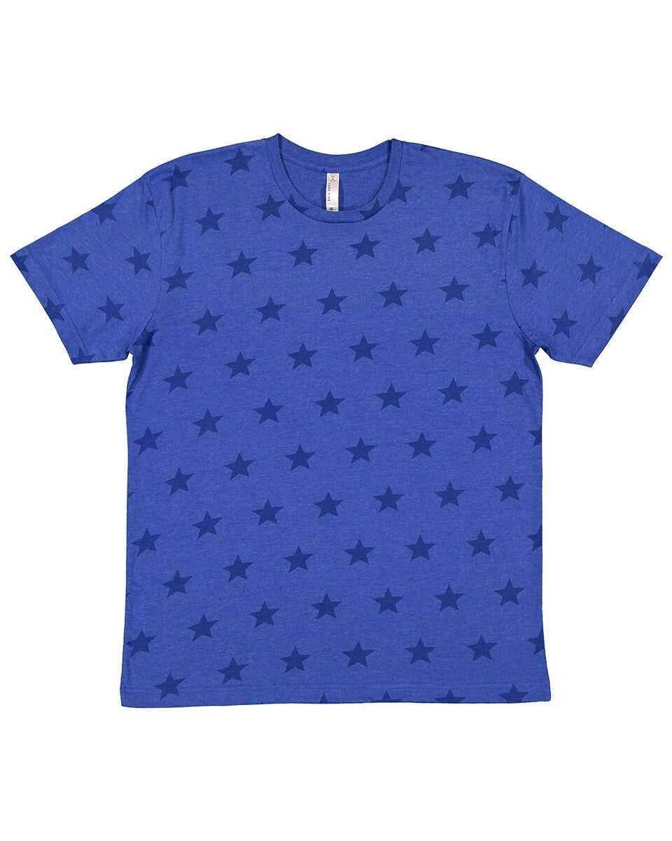 Code Five 3929 Star Print Tee - Royal Star - HIT a Double