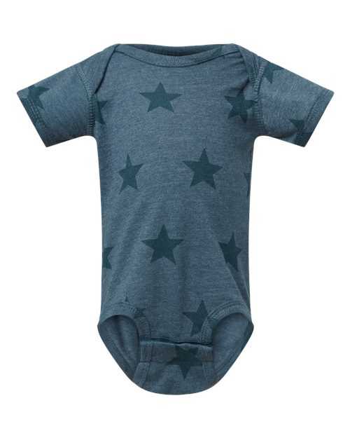 Code Five 4329 Infant Star Print Bodysuit - Denim Star - HIT a Double
